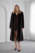 Blackglama Mink Coat with Sable Collar