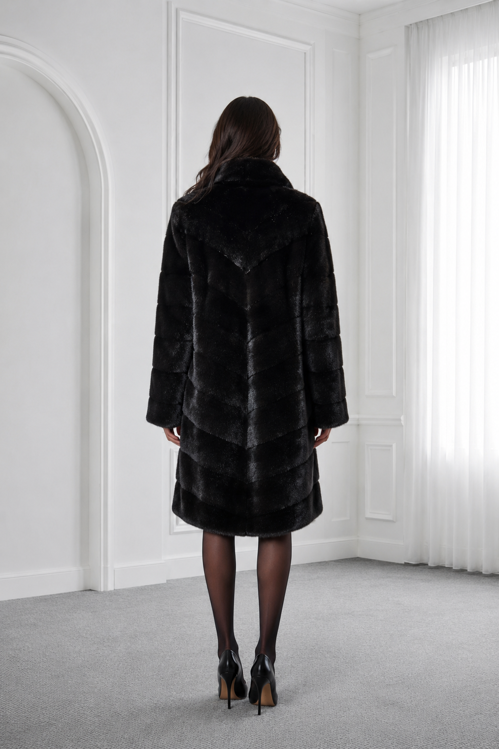 Blackglama Mink Coat with Collar