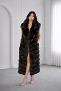 Dark Sable Long Vest