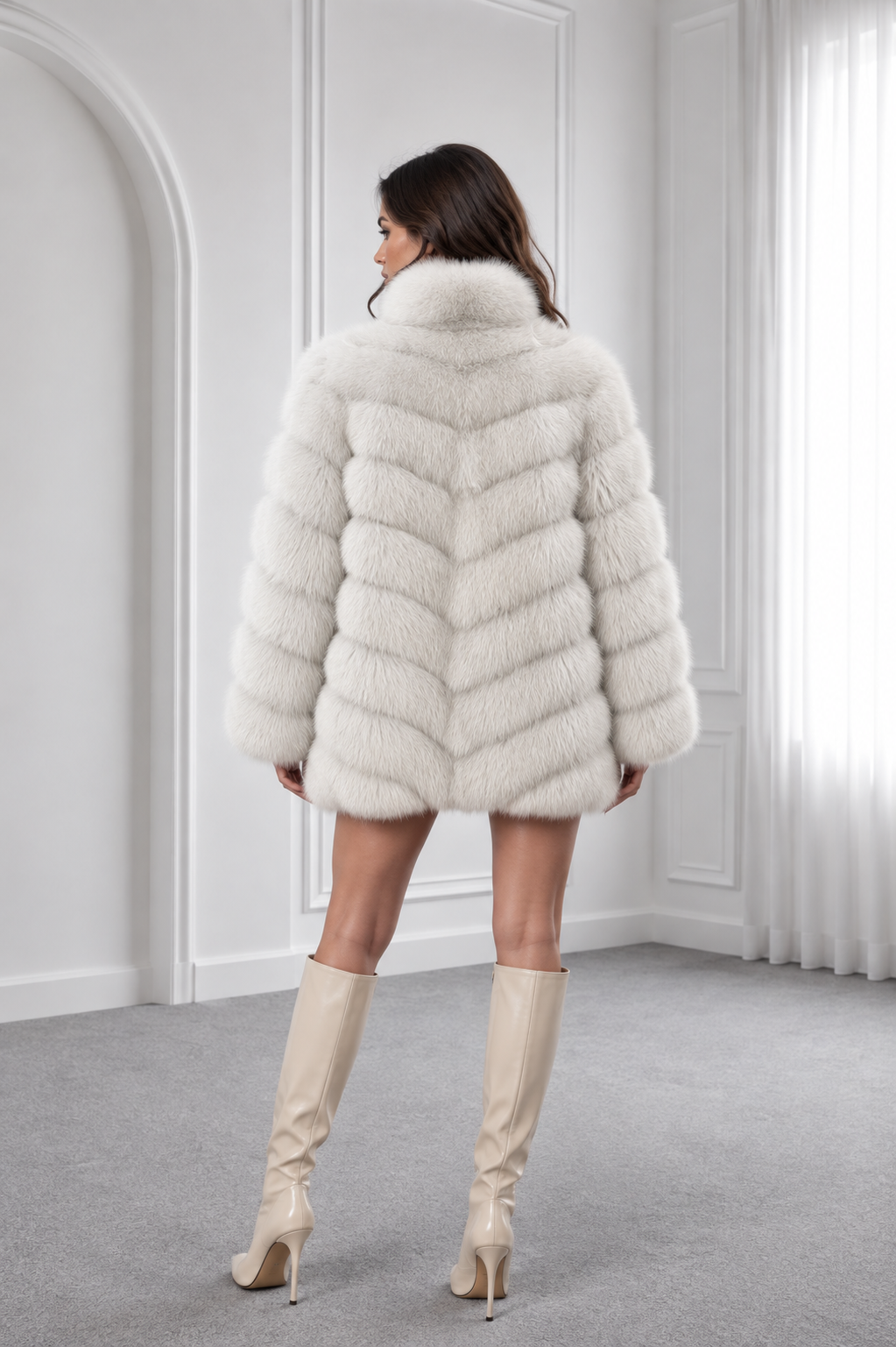 Light Blue Sable Jacket